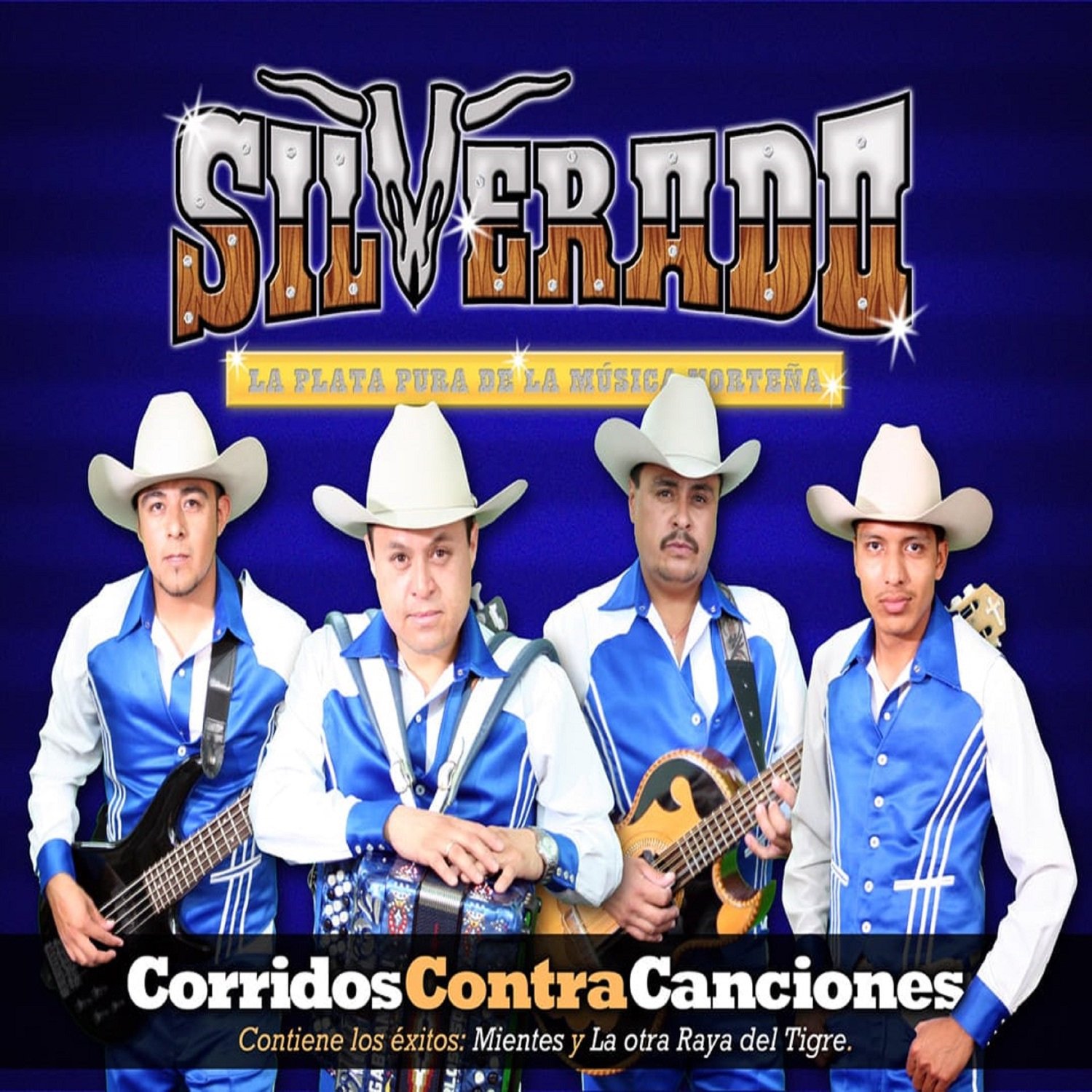 Album cover for Corridos Contra Canciones de Grupo Silverado