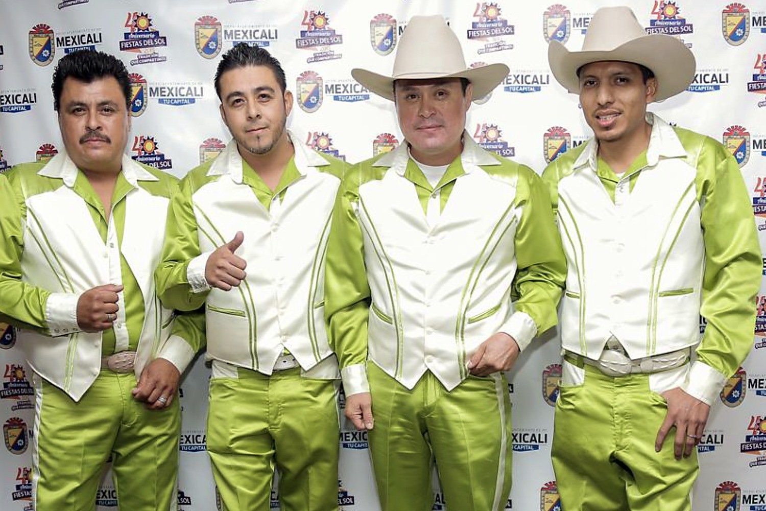 Grupo Silverado backstage before the show