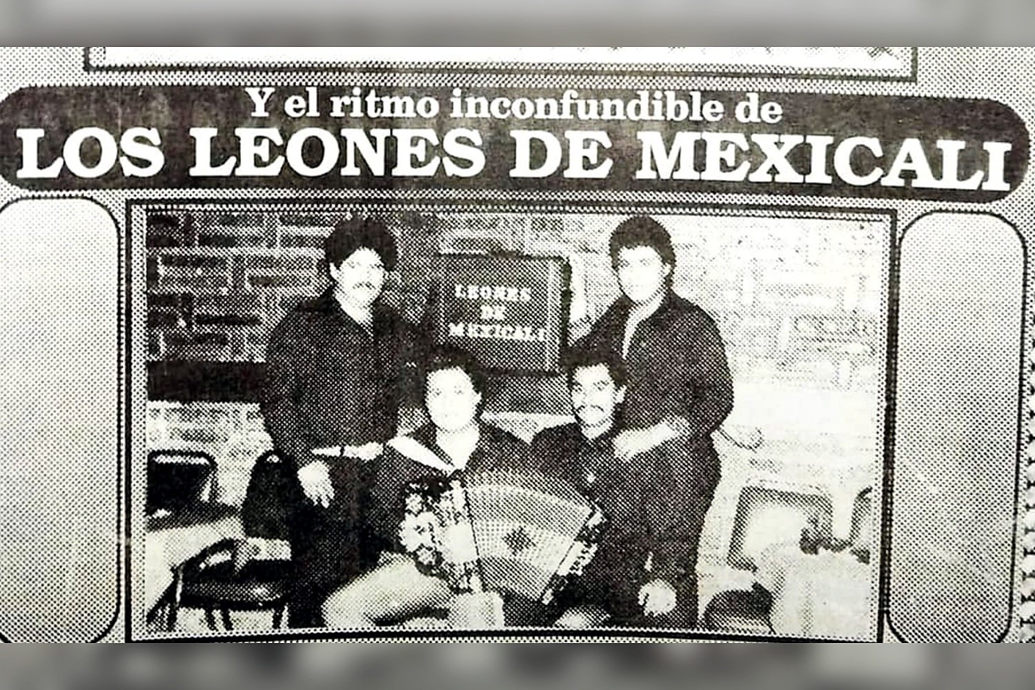 Historic press clipping featuring Los Leones de Mexicali