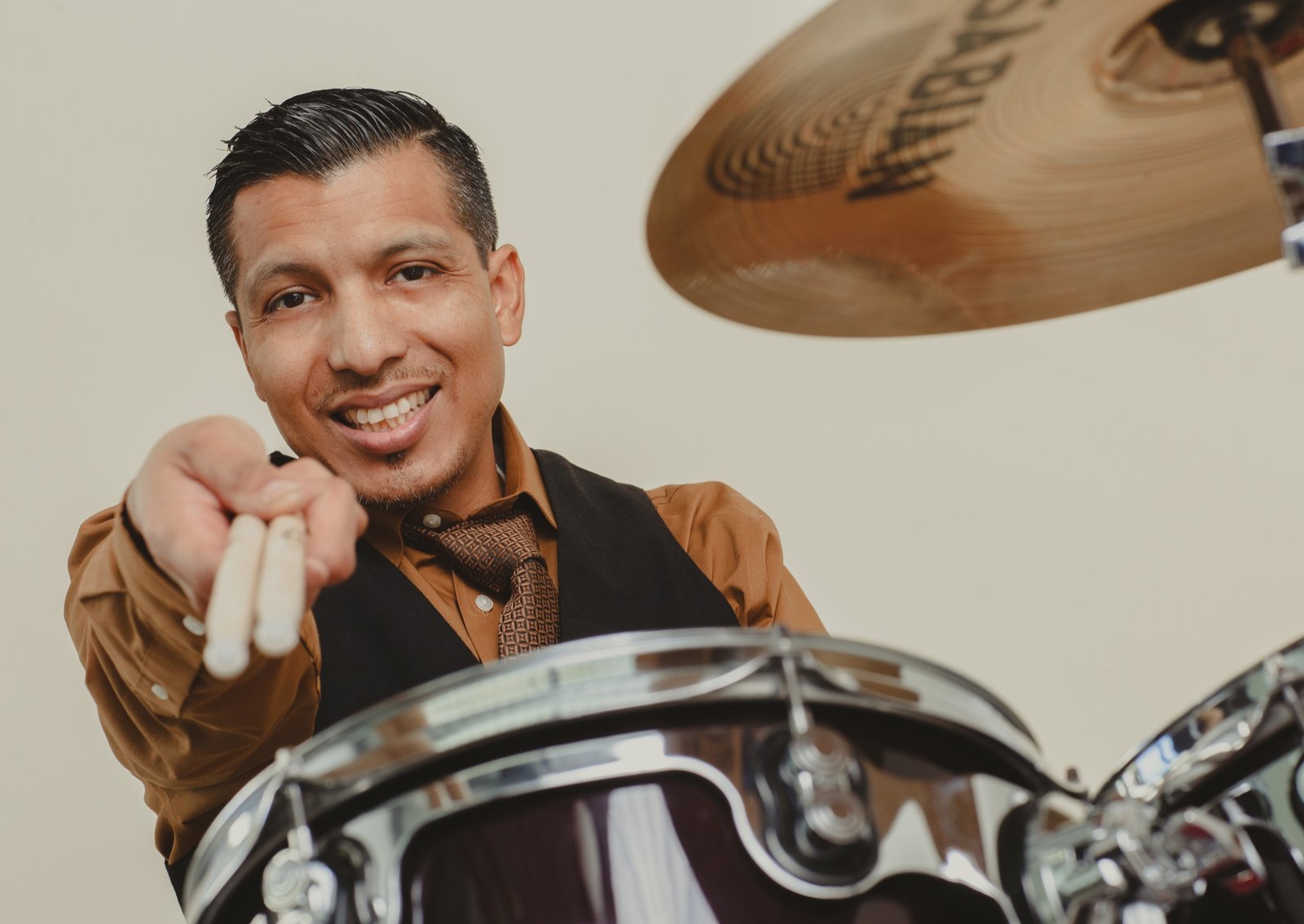Eduardo Laguna, drums for Grupo Silverado