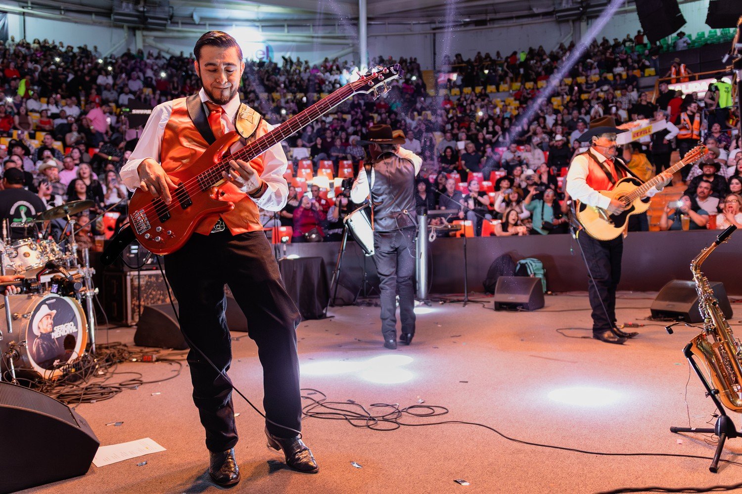Grupo Silverado live at the rodeo arena, 2026