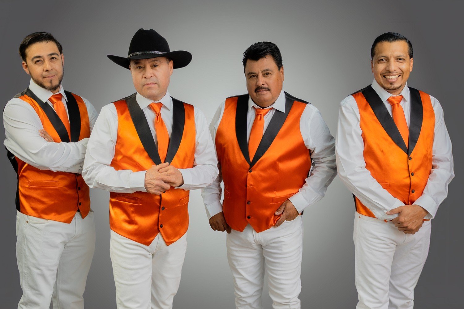 All four members of Grupo Silverado, 2026 portrait session